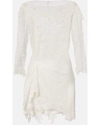 Isabel Marant - Rubiana Lace Cotton-Blend Minidress - Lyst