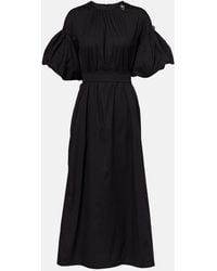 Max Mara - Maxikleid Rose Aus Einem Baumwollgemisch - Lyst
