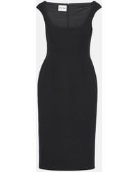 Miu Miu - Scoop-Neck Midi Dress - Lyst