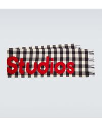 Acne Studios - Bufanda en mezcla de lana a cuadros - Lyst