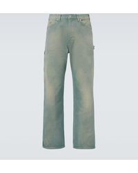 AURALEE - Mid-Rise Cotton Straight Pants - Lyst