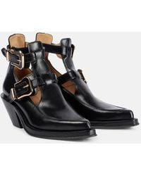 Gabriela Hearst - Castro Leather Ankle Boots - Lyst
