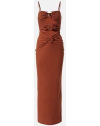 Christopher Esber - Pierced Orbit Cutout Jersey Maxi Dress - Lyst