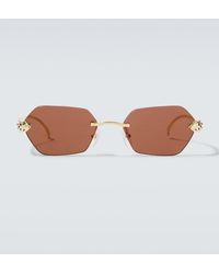 Cartier - Panthere De Cartier Square Sunglasses - Lyst