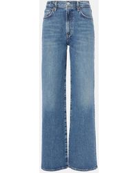 Agolde - Harper Mid-Rise Wide-Leg Jeans - Lyst