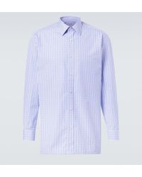 Charvet - Checked Cotton Poplin Shirt - Lyst