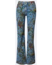Etro - Floral Flared Jeans - Lyst