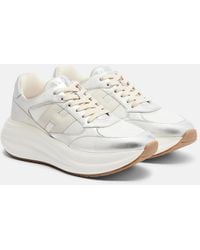 Hogan - Maxi I Active Leather-Trimmed Sneakers - Lyst