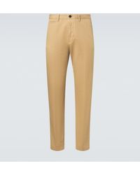 Slowear - Cotton And Linen Slim Pants - Lyst