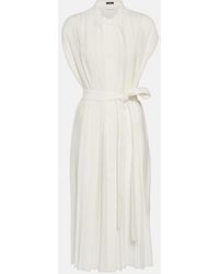 JOSEPH - Robe Midi Davidge En Coton Et Soie - Lyst