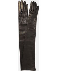 Max Mara - Amica Long Leather Gloves - Lyst