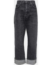 Agolde - Mid-Rise Straight Jeans Fran - Lyst