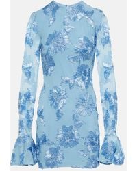 ROTATE BIRGER CHRISTENSEN - Bridal Minikleid Aus Mesh - Lyst