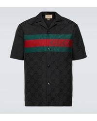 Gucci - GG Jacquard Bowling Shirt - Lyst