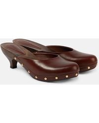Chloé - Judith Studded Leather Clogs - Lyst