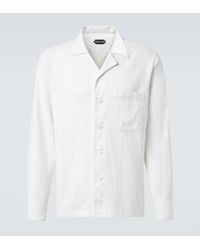 Tom Ford - Striped Cotton And Silk Shirt - Lyst