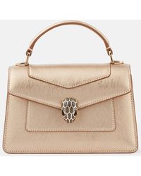 BVLGARI - Serpenti Forever Mini Leather Tote Bag - Lyst