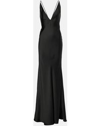 The New Arrivals Ilkyaz Ozel - Open-Back Satin Gown - Lyst