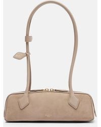 Alaïa - Le Teckel Small Suede Shoulder Bag - Lyst