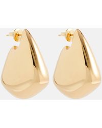 Bottega Veneta - Fin Small 18kt Gold-plated Sterling Silver Earrings - Lyst