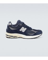 New Balance Sneakers 2002R aus Veloursleder - Blau