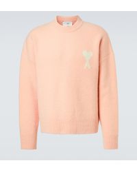Ami Paris - Ami De Cour Alpaca And Wool-Blend Sweater - Lyst