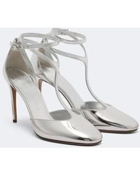 Ferragamo - Tildea Metallic Leather Slingback Pumps - Lyst