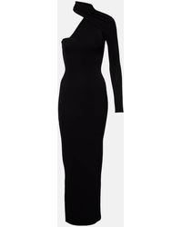 Courreges - One-Shoulder Crepe Maxi Dress - Lyst