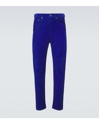 Versace - Tapered Cotton Corduroy Pants - Lyst