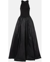 The New Arrivals Ilkyaz Ozel - Cate Jersey And Silk Taffeta Gown - Lyst