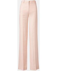 Loro Piana - Goldie Linen And Wool Straight Pants - Lyst