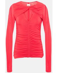 Isabel Marant - Vandalia Gathered Jersey Top - Lyst