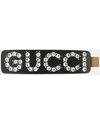 Gucci - Embellished Crystal And Resin Single Clip - Lyst