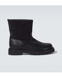 Loro Piana - Ankle Boots Suilven Aus Veloursleder Und Leder - Lyst