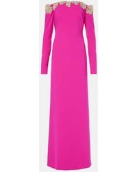 Costarellos - Verzierte Off-Shoulder-Robe Meline - Lyst