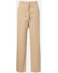 The Row - Mende Cotton And Cashmere Wide-Leg Pants - Lyst