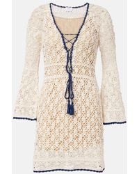 Anna Kosturova - Bianca Crochet Cotton Minidress - Lyst
