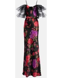 Rodarte - Tiered Silk Tulle Gown - Lyst