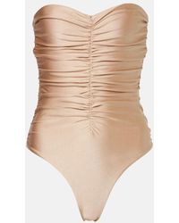 JADE Swim - Yara Ruched Swimsuit - Lyst