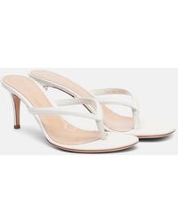 Gianvito Rossi - Calypso 70 Leather Thong Sandals - Lyst