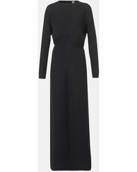 TOTEME - Draped Cady Maxi Dress - Lyst