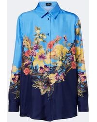 Etro - Floral Silk Shirt - Lyst