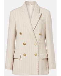 Brunello Cucinelli - Monili Cable-Knit Cashmere Blazer - Lyst