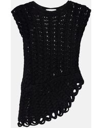 Loulou de Saison - Saez Asymmetric Scalloped Crochet Top - Lyst