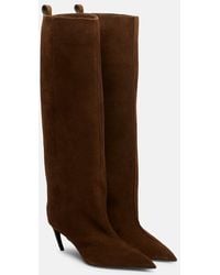 The Attico - Stiefel Lea 65 Aus Veloursleder - Lyst