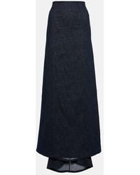 Brunello Cucinelli - Cotton-Blend Maxi Skirt - Lyst