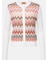 Missoni - Zigzag Pattern Cardigan With Round Neckline - Lyst