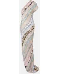 Missoni - Abito Lungo Monospalla Wave - Lyst