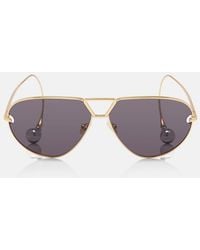 Bottega Veneta - Drop Aviator Sunglasses - Lyst