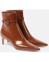 Gianvito Rossi - 55 Patent Leather Ankle Boots - Lyst